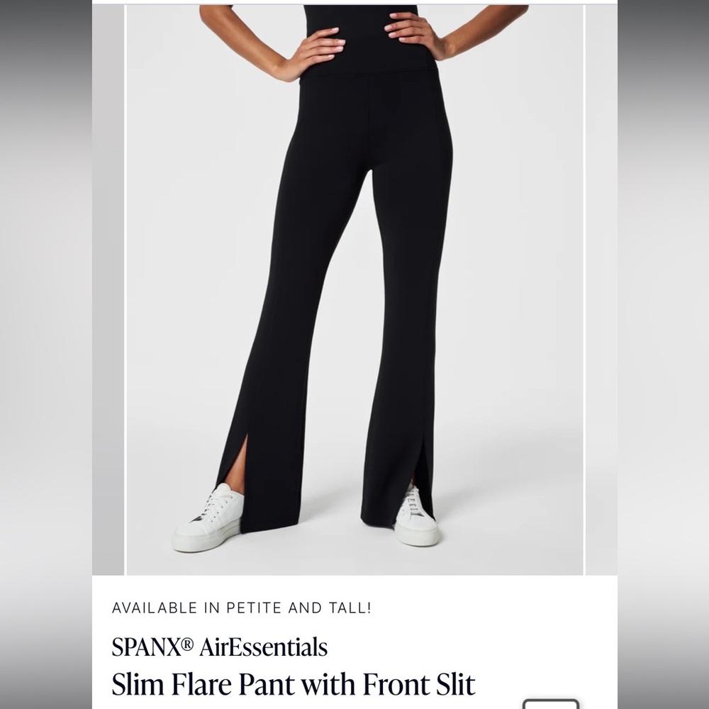 SPANX Airessentials Slim Flare Pant with front Slip Wide Leg